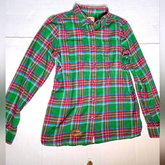 Woolrich Tops - Woolrich x Dogfish Head Button Down Plaid Brewery Flannel Shirt